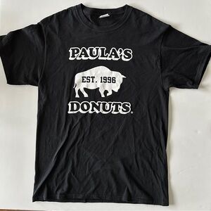 Graphic Cotton T-Shirt, Iconic Paulas Donuts, Buffalo NY